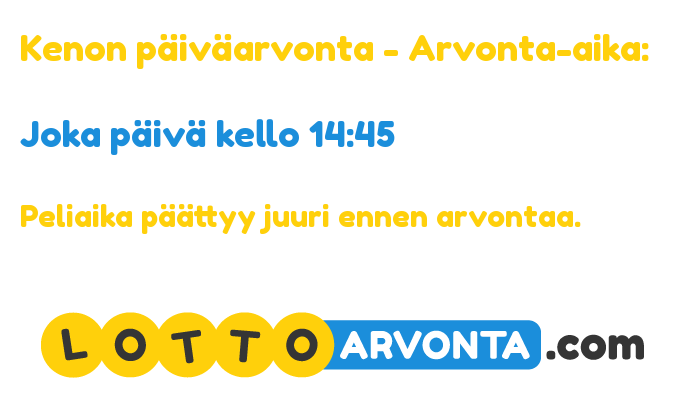 keno päiväarvonta aika