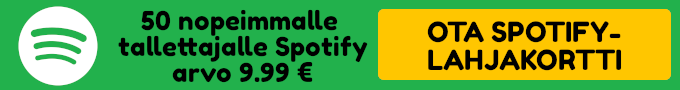 Käytä etu ja saat spotify premiumin kuukaudeksi