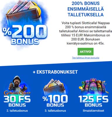 Slottica tarjous