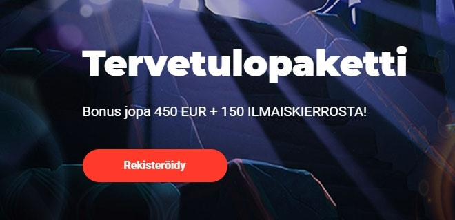 tervetulopkaetti Joo kasinolla