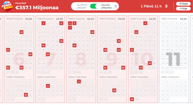 PowerBall kupongin pelaaminen