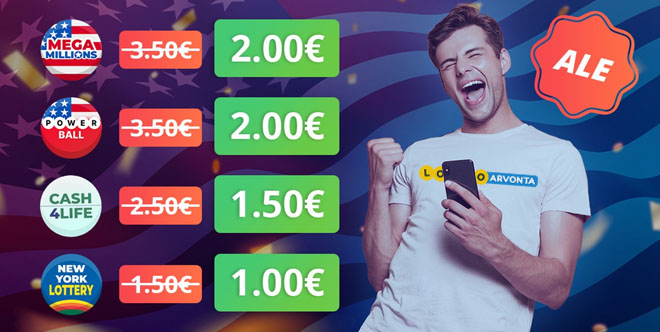 Megalotto tarjoaa lukijoillemme alennukksen isoihin lottoihin